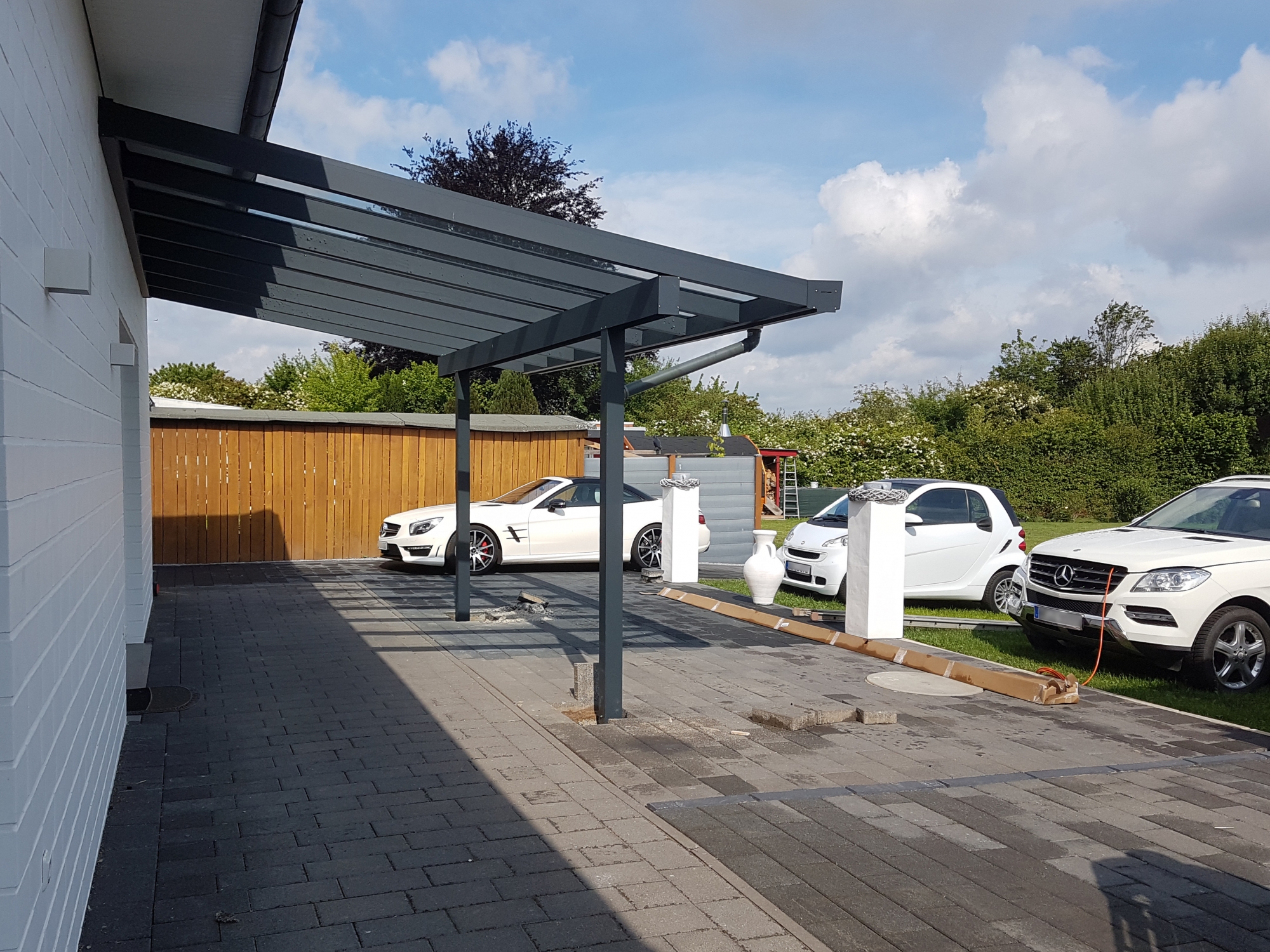 Gerlach Stern-Bau-Elemente - Terrassendach mit eingrückten Pfosten